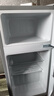 新飞冰箱小型租房用 一级能效冷 藏冷冻两用1-2人家用小冰箱 出租房双门电冰箱办公室两门 26年旗舰 76A128L一级能效【带净味盒】银 实拍图