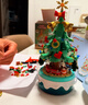 乖明星新年礼物儿童玩具男孩女孩生日礼兼容乐高积木拼装圣诞树八音乐盒 实拍图