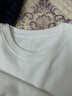 拇指白小T热力加厚加绒长袖T恤秋冬新款保暖百搭打底衫 女款白色 2XL 实拍图