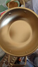 【韩剧同款】加厚不锈钢干锅海鲜锅火锅金色平底浅锅双耳锅泡面锅 迷你款17cm【金色】双柄汤锅 实拍图