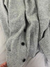 优衣库男装女装柔软绵羊毛V领针织开衫/毛衣毛衫外套478547 04 烟灰色 M /170/92A 实拍图