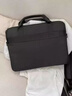 七匹狼男士商务公文包单肩男包大容量横款斜挎包帆布包手提包出差电脑包 黑色商务款 黑色 实拍图