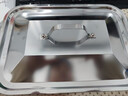 不锈钢烤鱼盘长方形深盘托盘鱼盘家用电磁炉专用烤鱼炉 双柄【36*22*7cm】深款 配盖 实拍图