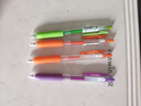 斑马牌（ZEBRA）JJ15 按动中性笔 签字笔 0.5mm子弹头啫喱笔水笔 彩色学生考试笔 绿色 单支装 实拍图