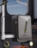 Airwheel爱尔威电动行李箱智能骑行箱可坐可代步伸缩铝框箱包20英寸登机箱 实拍图