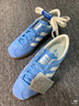 adidas「T头鞋」STADT经典时尚薄底运动板鞋男女阿迪达斯三叶草   蓝色/亮白/汉玉白（推荐女生买小半码）   38.5 实拍图