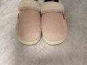 牧童儿童棉拖鞋男冬加绒保暖家居鞋室内软底亲子包跟棉鞋女 浅麦米250 实拍图