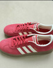 adidas「T头鞋」VL COURT复古休闲板鞋德训鞋男女阿迪达斯轻运动 浅猩红/暖香草色/黄色   38 实拍图