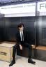 花花公子学生西服套装男宽松休闲黑色大学生小西装韩版商务正装轻熟三件套 西服+西裤+白衬衫 XL 实拍图
