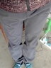 探拓（TECTOP）冲锋裤男加绒保暖防风软壳裤登山徒步裤 男款深灰 XL 实拍图