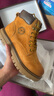 骆驼（CAMEL）王俊凯同款马丁靴高帮秋户外工装大黄靴男 GE122W7757T 金黄 42 实拍图