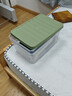 禧天龙（Citylong）收纳盒桌面带盖塑料化妆品盒子收纳筐储物盒整理箱 【中号】草绿盖透明盒3个装 实拍图