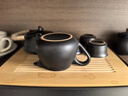 京东京造 茶具整套 功夫茶具陶瓷套装茶壶茶杯茶盘【黑陶提梁壶】 12件套  实拍图