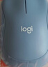 罗技（Logitech）M221 轻音鼠标 无线鼠标 办公鼠标 对称鼠标 带无线微型接收器 雾霭蓝 实拍图