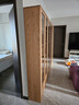 良工实木书柜带门北欧日式落地书架满墙置物架橡木原木书橱学生书房 原木色双门1米（高2000mm） 实拍图
