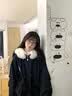 羽绒棉服女2026新款冬季衣服少女学生高中初中女生外套棉衣棉袄女 藏青色 均码 (可留言备注码数) 实拍图