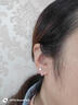 戚小米S999纯银淡水珍珠耳钉女养耳洞足银耳环简约后挂式耳饰防丢设计 珍珠耳钉一对【999足银】 实拍图