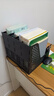 齐心（COMIX）文件置物架自带笔筒四联桌面文件框收纳盒/架 办公室报告资料架学生书立架文件栏筐多层 黑色EB721 实拍图