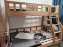 榕匠 橡胶木上下床纯实木双层床高低床男孩女孩上下铺儿童床子母床 爬梯款+5CM椰棕床垫*2 1350mm*2000mm【升级加厚】 实拍图