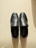 蜻蜓牌【100%全牛皮】男士皮鞋商务休闲真皮防滑软底软面中老年爸爸鞋真皮透气套脚舒适耐磨真皮百搭鞋子 黑色 43 实拍图
