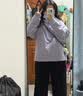 优衣库童装女童亲子泡泡玛特卫衣/长袖UT/运动衫483650 09 黑色 160 实拍图