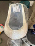 十月结晶婴儿洗澡盆新生儿大号可折叠宝宝浴盆蓝色浴架2件套 实拍图