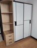 京桐【包安装】全实木衣柜卧室可推拉衣柜简约出租屋储物收纳衣柜 【长120*深50*高200】主柜+边柜 实拍图