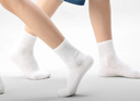 京东京造儿童四季秋男童女童袜子中小学棉袜校园白袜5双22-24cm 实拍图