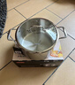 戴德（Daeden） 双耳汤锅煮锅不锈钢小汤锅具带钢化玻璃盖电磁炉三层煲汤锅 DD060汤锅 24cm 实拍图