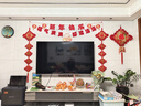 吉善堂中国结挂件新年春节年货婚庆乔迁礼品电视背景墙饰挂饰新居装饰品 五福临门+富贵平安（贴金） 实拍图