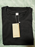 网易严选25新品新疆棉长袖T恤10A抗菌万能打底衫不易变形男女同款 25秋冬四季款长袖-经典黑 L 实拍图