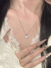 唯一（Winy）一克拉雪花999足银项链女款生日新年情人节礼物送女朋友老婆首饰 实拍图