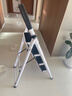 熊居 梯子家用折叠室内楼梯人字梯多功能加厚碳钢步梯爬梯便携 升级安全卡扣*白色四步梯 实拍图