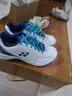 YONEX尤尼克斯羽毛球鞋yy男女同款训练透气缓震SHB101CR 白蓝 41 实拍图