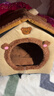 阿柴与猫封闭式猫窝大房子小型犬狗窝睡觉猫狗屋可拆洗四季通用宠物窝 实拍图