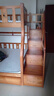 临稚胡桃木 儿童上下床实木高低床双层床上下铺床两层木床子母床 梯柜款 上铺宽1.3米下铺宽1.5米 实拍图