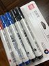 得力(deli) 白板笔套装 可擦易擦书写顺滑 办公文具会议教学 7黑2蓝1红混色 10支/盒 33176 实拍图