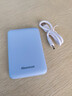 纽曼（Newmine）迷你充电宝5000毫安时超薄轻巧便携移动电源双USB输出入适用苹果安卓手机3C认证可上飞机高铁  蓝 实拍图