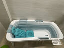 日本川奈Kawana泡澡桶全自动加热大人折叠沐浴缸家用加厚洗澡浴盆 1.42米【1500W加热款】-蓝色-有盖+躺靠垫+浴袋+瑶浴 实拍图