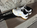 尤尼克斯羽毛球鞋yy入门级训练减震动力垫男女SHB101CR 白/金40.5 实拍图