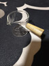 玻璃小奶盅带刻度带木手柄奶杯木柄奶盅司浓缩咖啡萃取量杯咖啡杯 双嘴 实拍图