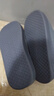 回力纯色半包厚底加绒防滑居家室内穿棉拖鞋HL0701蓝灰色42-43码 实拍图