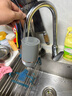 美的（Midea）净水器水龙头过滤器家用自来水滤水器直饮前置过滤器厨房卫生间通用除水垢除余氯双出水可清洗滤芯 一机三芯【两年免换滤芯】 实拍图