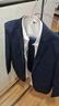 罗蒙西服套装男士修身职业正装西装套装商务伴郎服新郎服结婚礼服男装 实拍图
