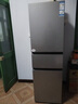 海尔（Haier）「真省电」217L三门小冰箱黑金净化一级能效风冷无霜星辉银BCD-217WGHC3E9S9国家补贴 实拍图