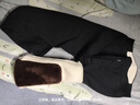 男士保暖裤高腰内穿冬加绒加厚防寒东北棉裤羊羔绒护腰护膝打底裤 黑灰色【加绒加厚内穿男士】 4XL 建议【150-165斤】 实拍图