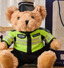 爱尚熊特警小熊玩偶公安消防警察交警迷彩武警毛绒新年生日礼物送女生 实拍图