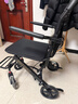 京巧手动轮椅车小型轻便折叠便携式老年人专用出行残疾人代步手推车 实拍图