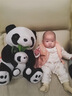 熊猫熊大熊猫毛绒玩具女孩熊猫玩偶娃娃公仔花花抱抱熊布娃娃女生生日礼物女送女朋友同学陪睡觉抱枕仿真布偶小号创意摆件50cm 实拍图