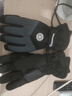 目丸保暖手套男女户外冬天骑行防寒风加绒厚触屏女防水冬季棉滑雪手套 4#雪花圆标黑色（拼色男款） 实拍图